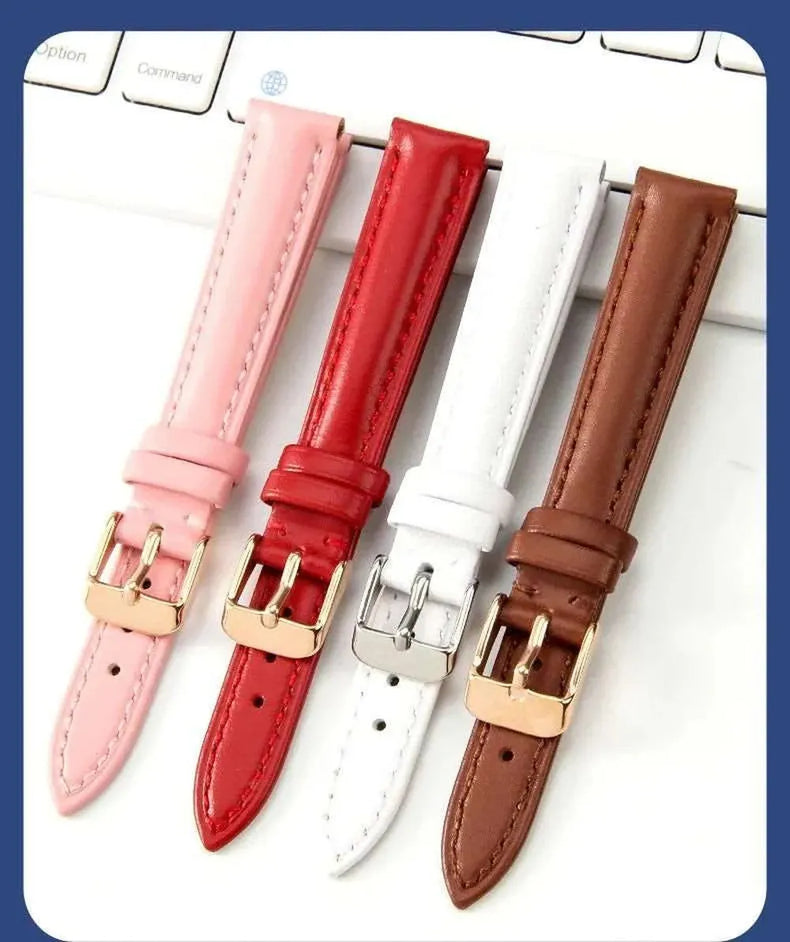 Slim Genuine Leather Watch Strap – Multiple Sizes (10mm–18mm)-VivaStraps-Viva Timepiece