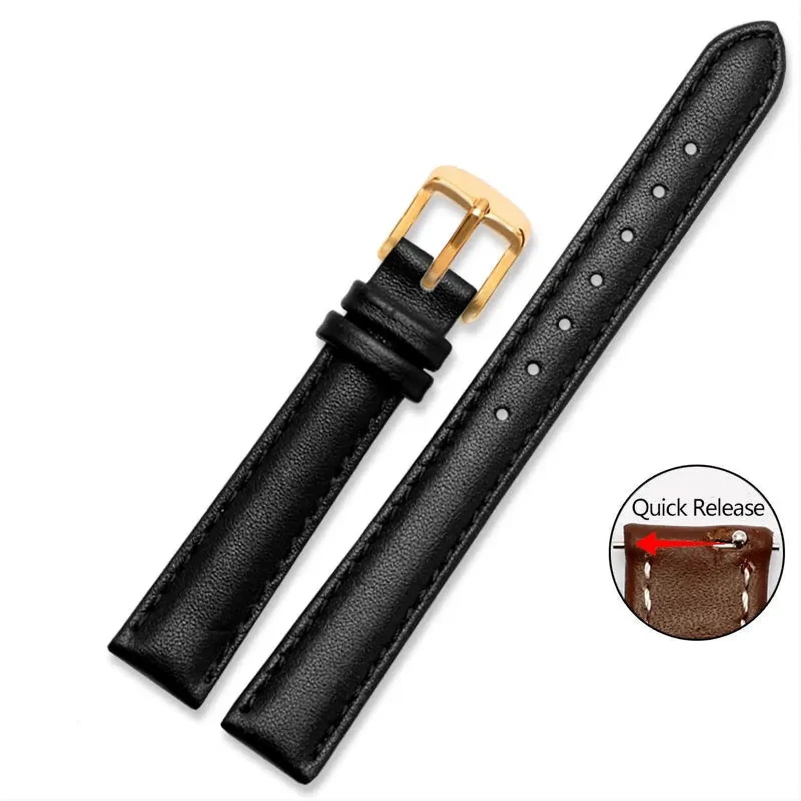 Soft Cowhide Leather Watch Strap – Quick Release-VivaStraps-Viva Timepiece