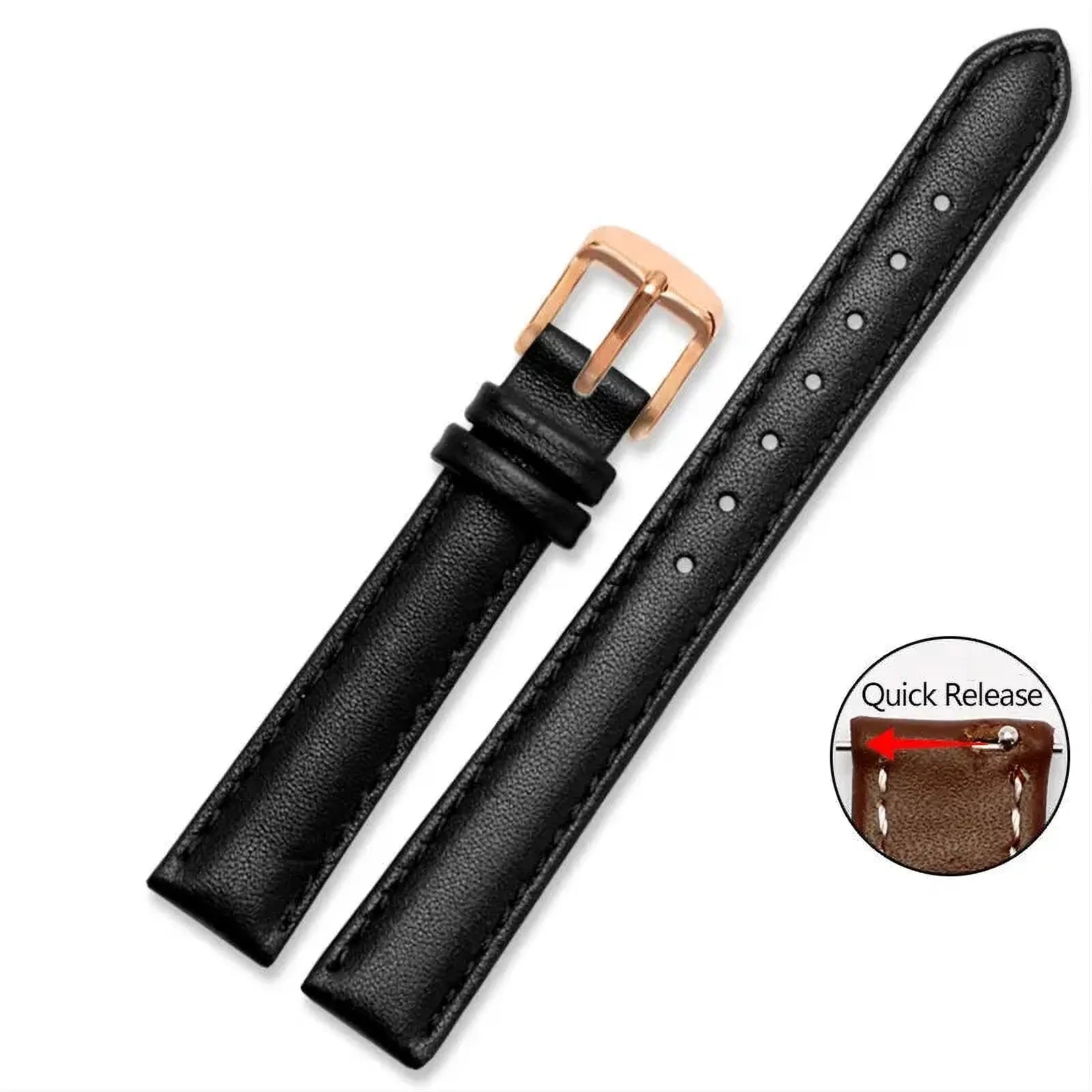 Soft Cowhide Leather Watch Strap – Quick Release-VivaStraps-Viva Timepiece