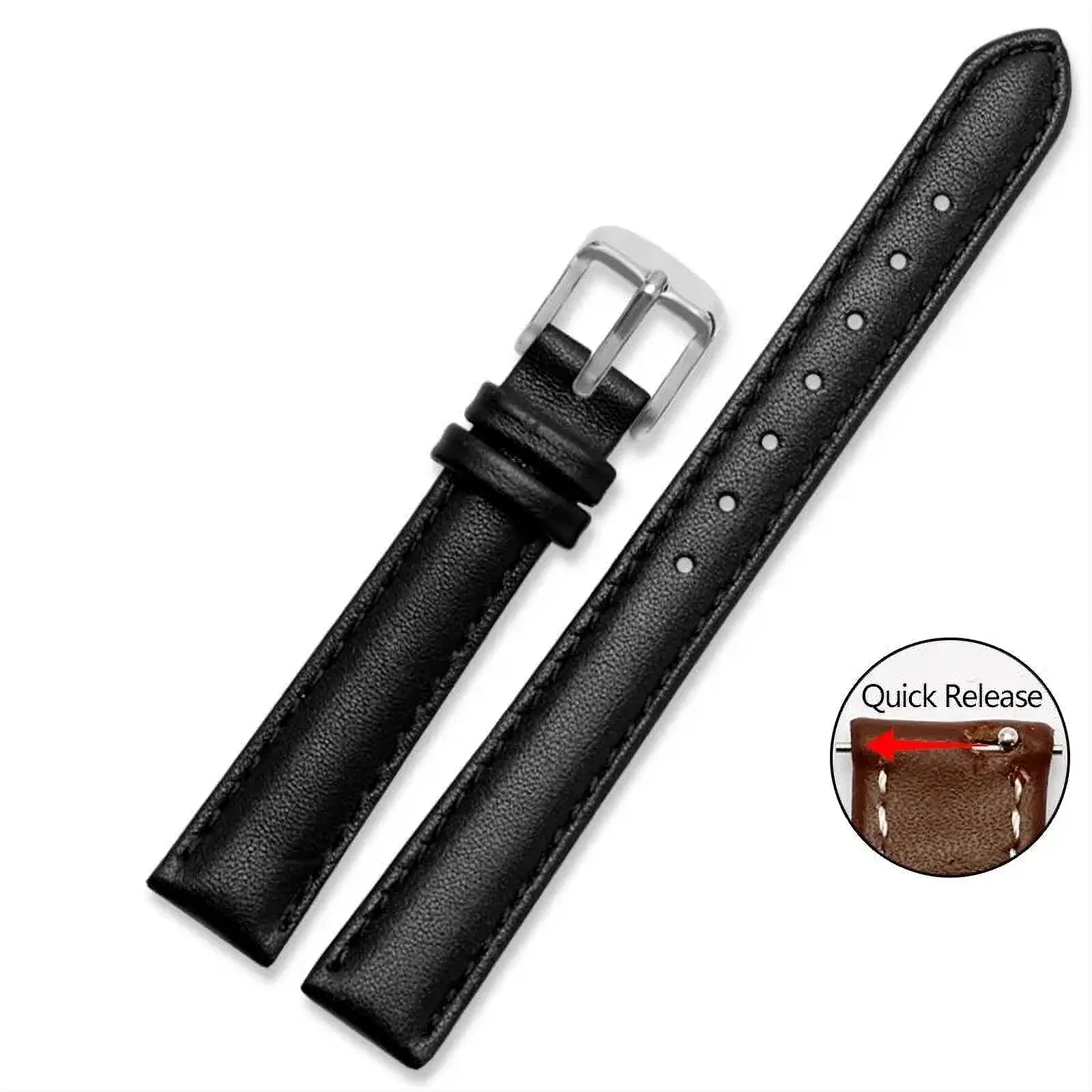 Soft Cowhide Leather Watch Strap – Quick Release-VivaStraps-Viva Timepiece