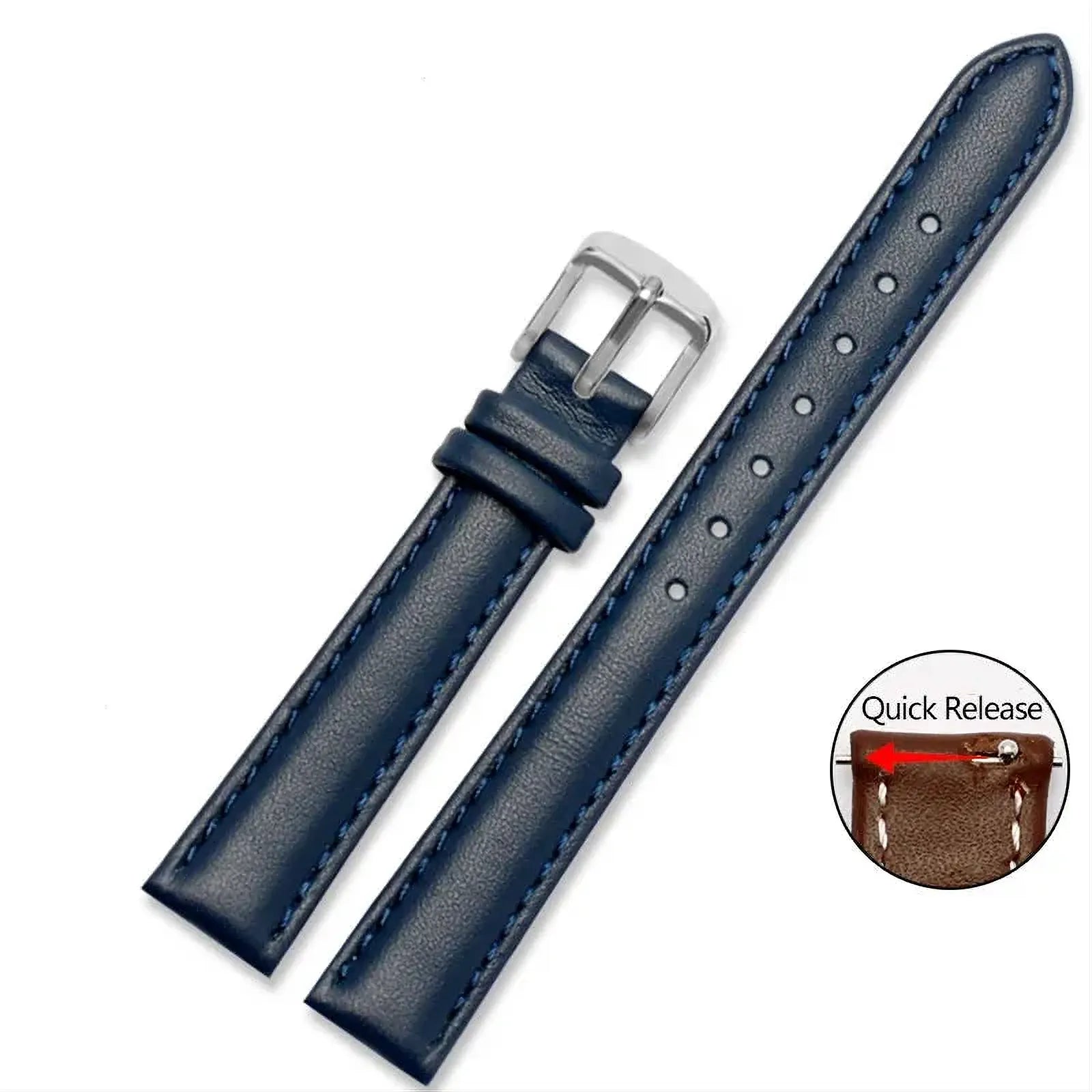 Soft Cowhide Leather Watch Strap – Quick Release-VivaStraps-Viva Timepiece