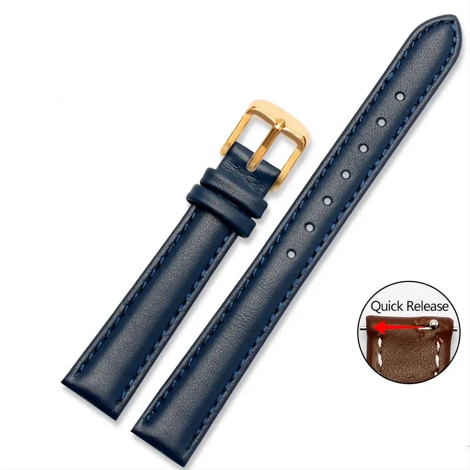 Soft Cowhide Leather Watch Strap – Quick Release-VivaStraps-Viva Timepiece