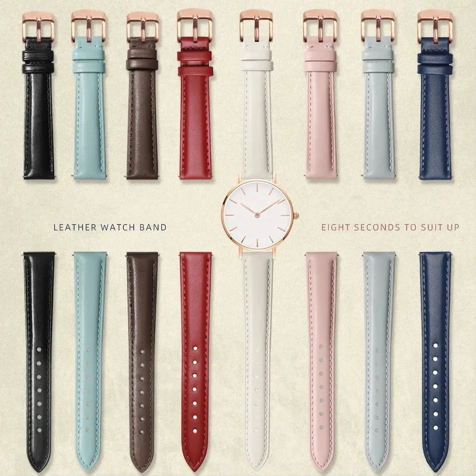 Soft Cowhide Leather Watch Strap – Quick Release-VivaStraps-Viva Timepiece