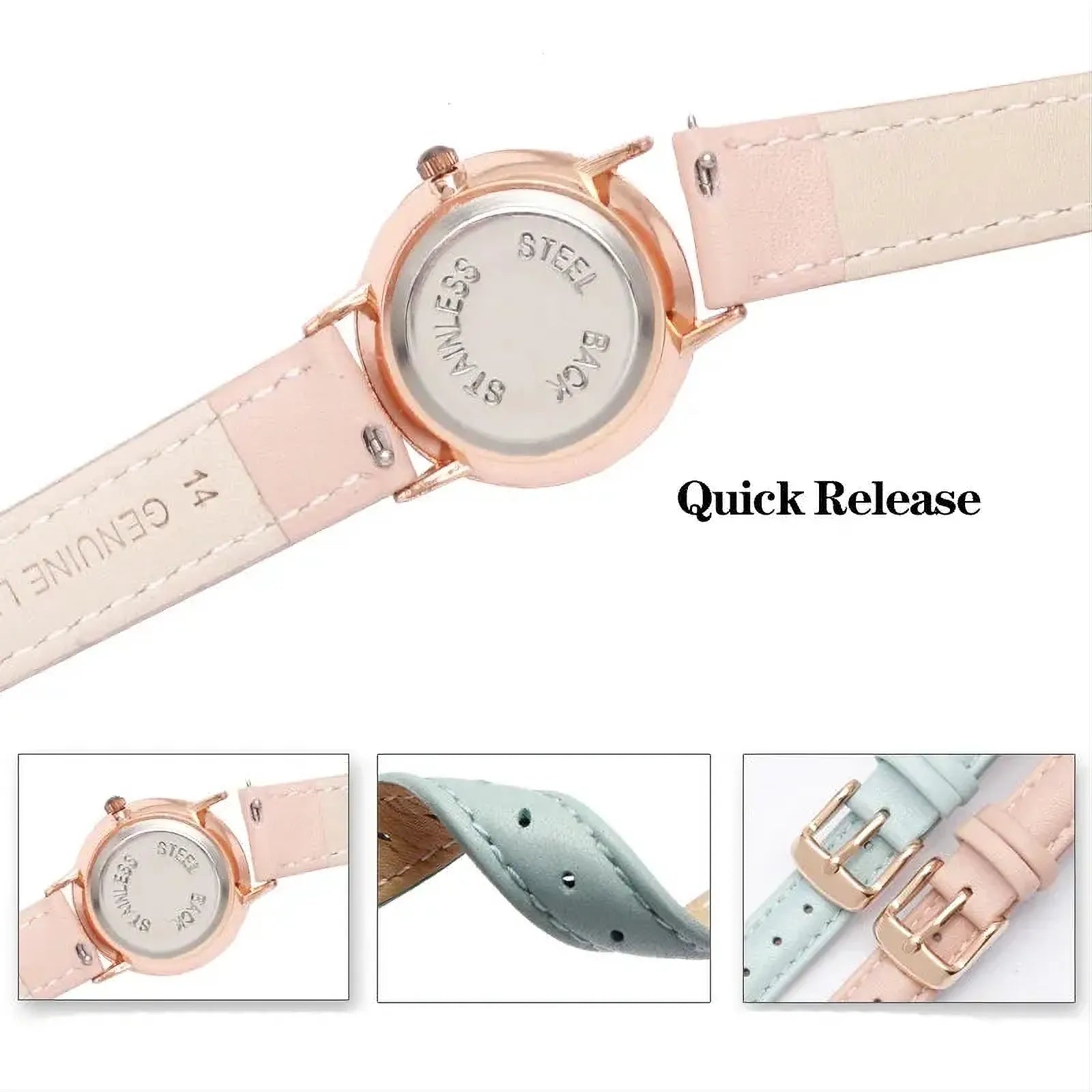 Soft Cowhide Leather Watch Strap – Quick Release-VivaStraps-Viva Timepiece