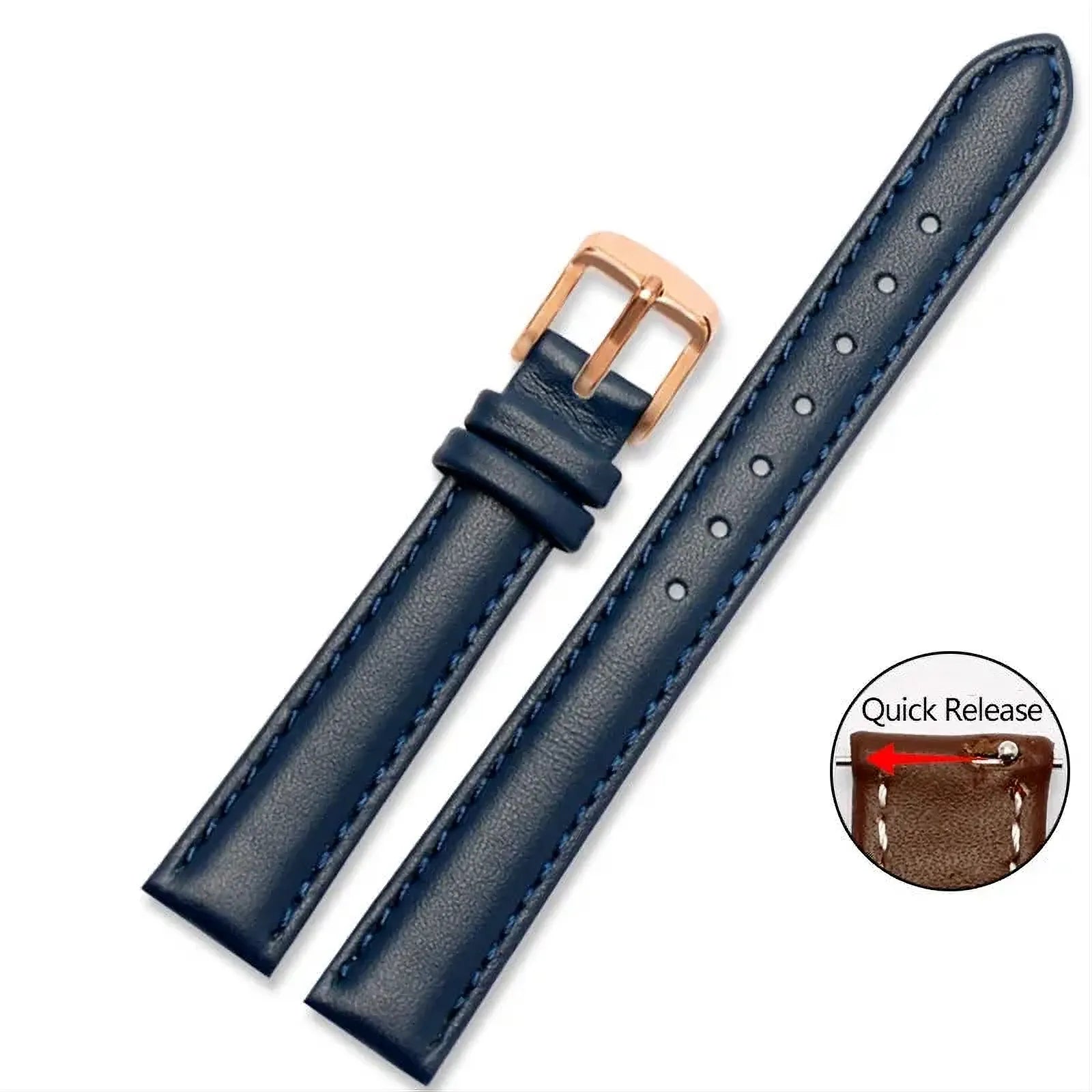 Soft Cowhide Leather Watch Strap – Quick Release-VivaStraps-Viva Timepiece