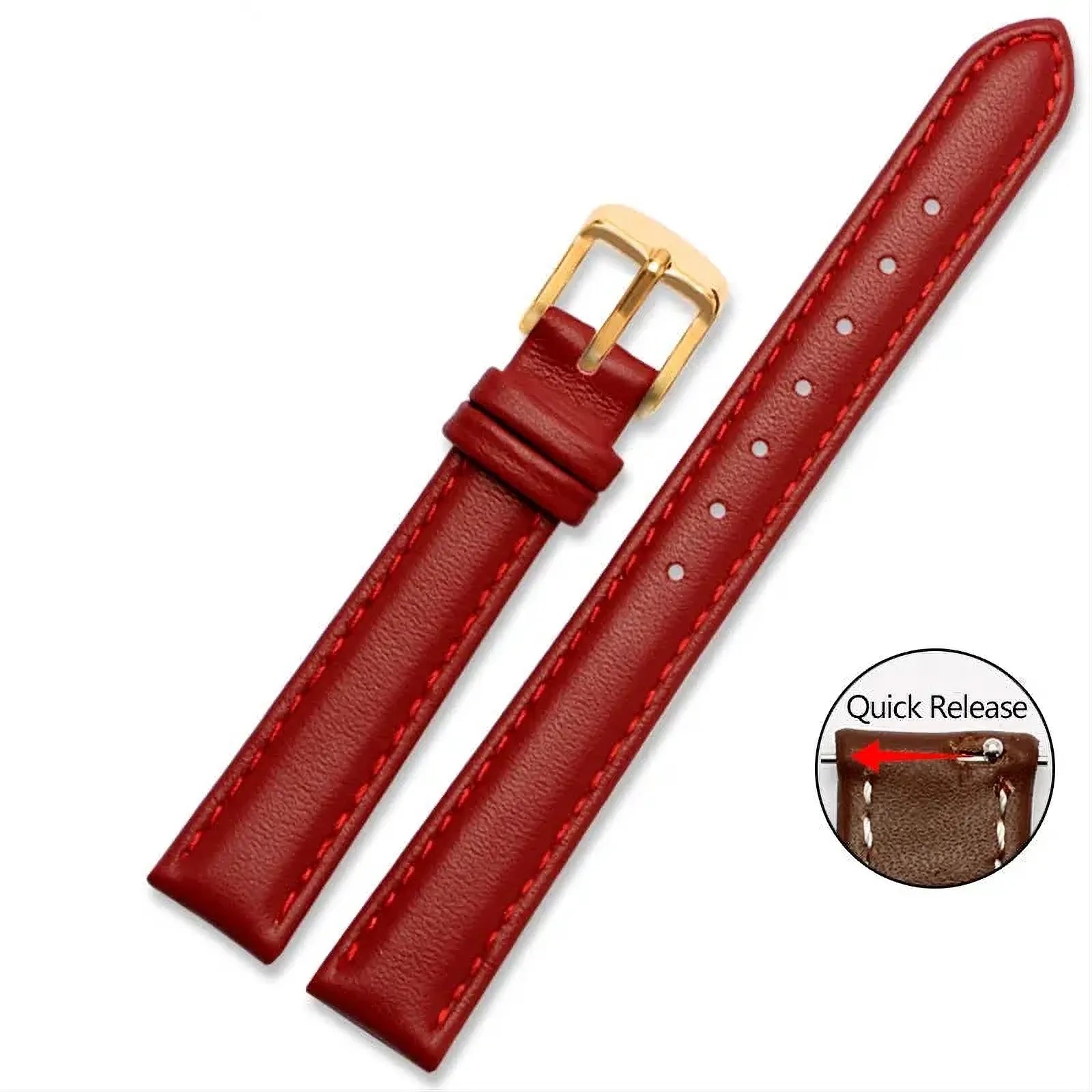 Soft Cowhide Leather Watch Strap – Quick Release-VivaStraps-Viva Timepiece