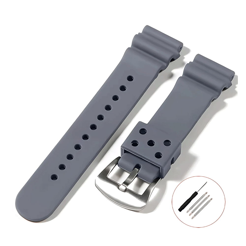 Soft Silicone Sport Watch Strap Compatible with Seiko SKX007 SKX009-VivaStraps-Viva Timepiece