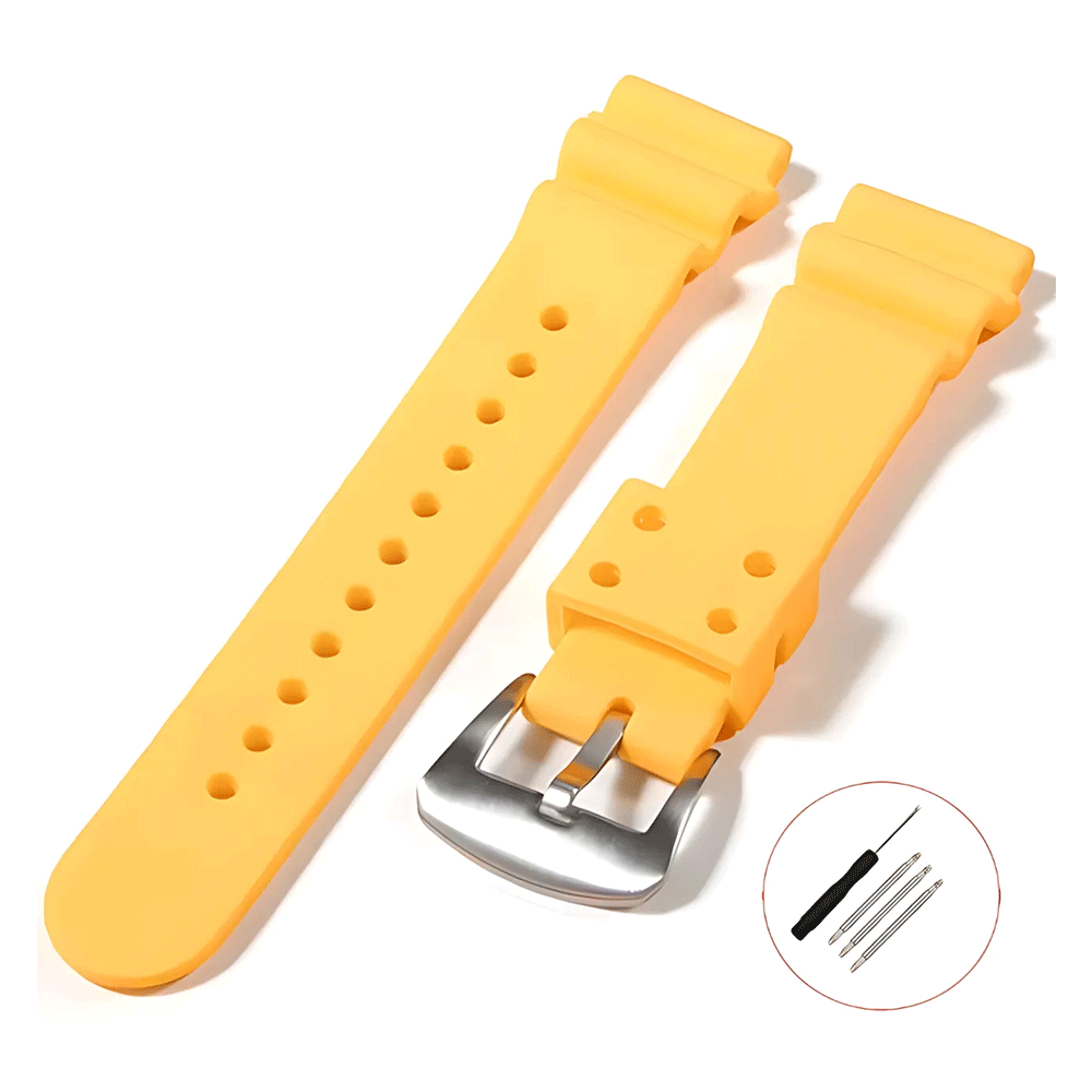 Soft Silicone Sport Watch Strap Compatible with Seiko SKX007 SKX009-VivaStraps-Viva Timepiece