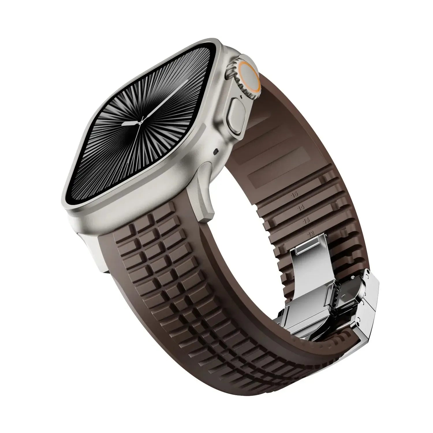 Sports Silicone Band Compatible with Apple Watch – Folding Clasp-Tivra-Viva Timepiece