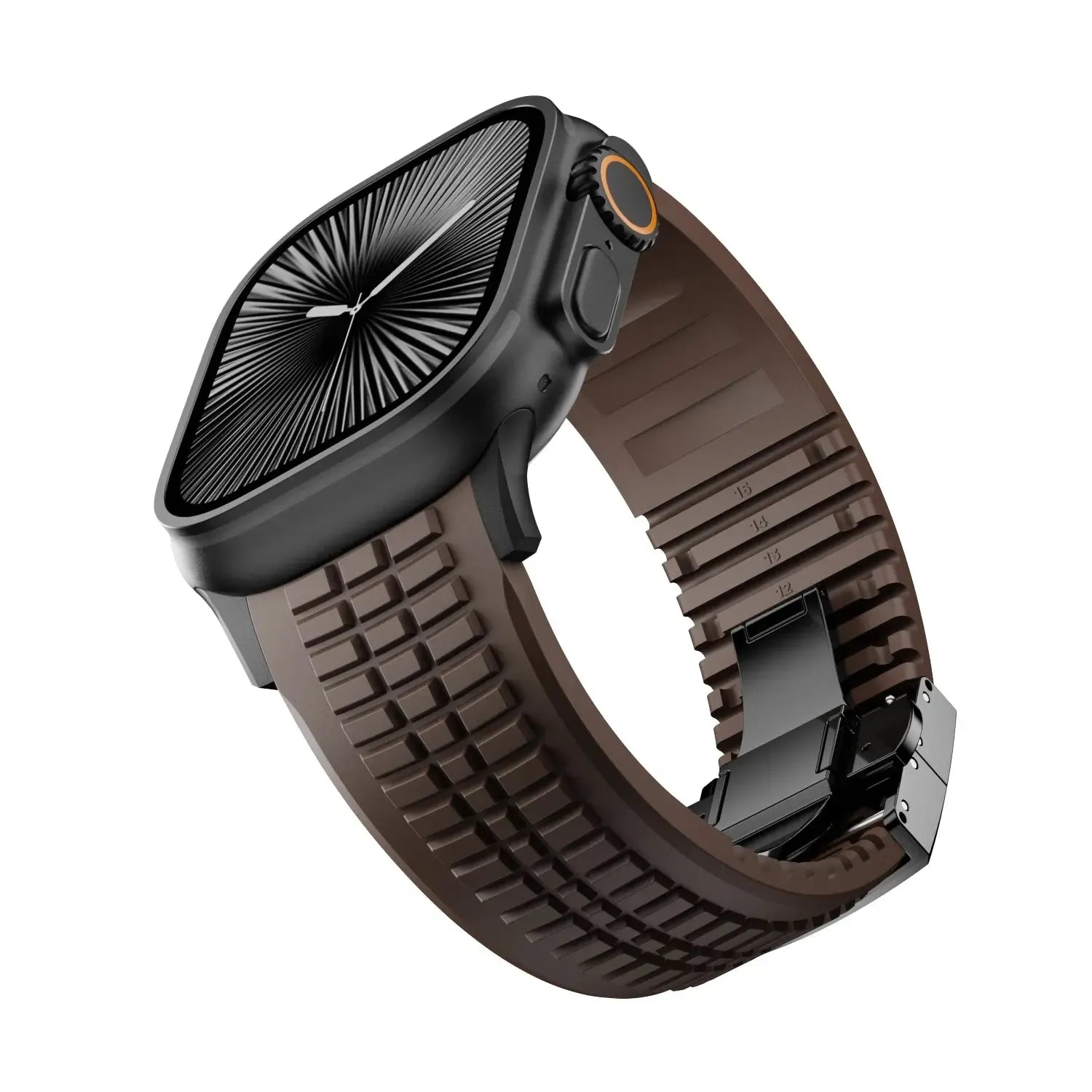 Sports Silicone Band Compatible with Apple Watch – Folding Clasp-Tivra-Viva Timepiece
