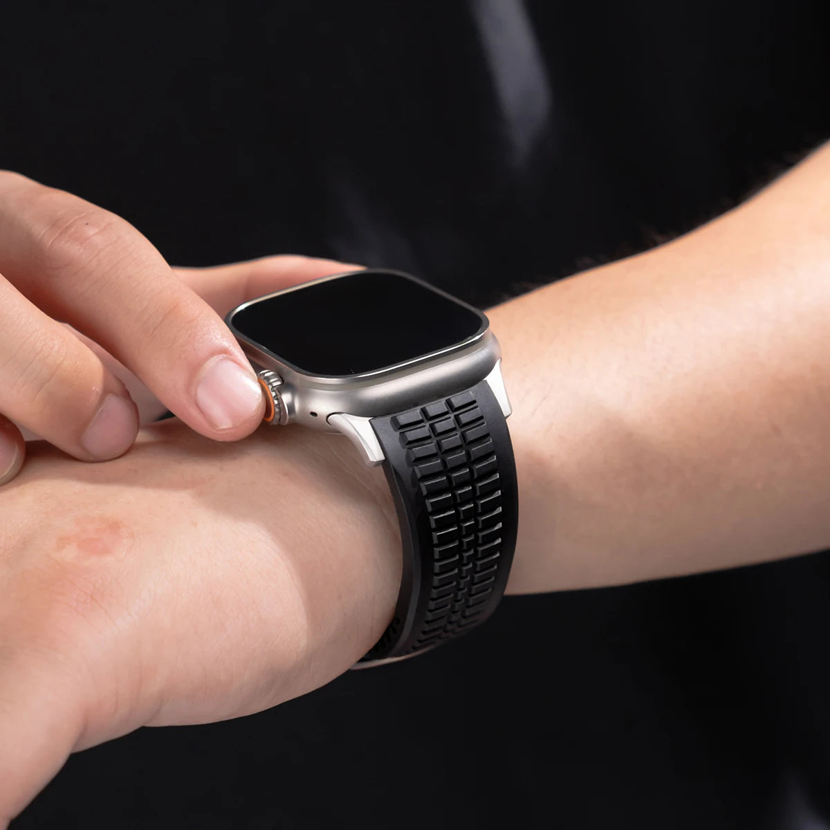 Sports Silicone Band Compatible with Apple Watch – Folding Clasp-Tivra-Viva Timepiece
