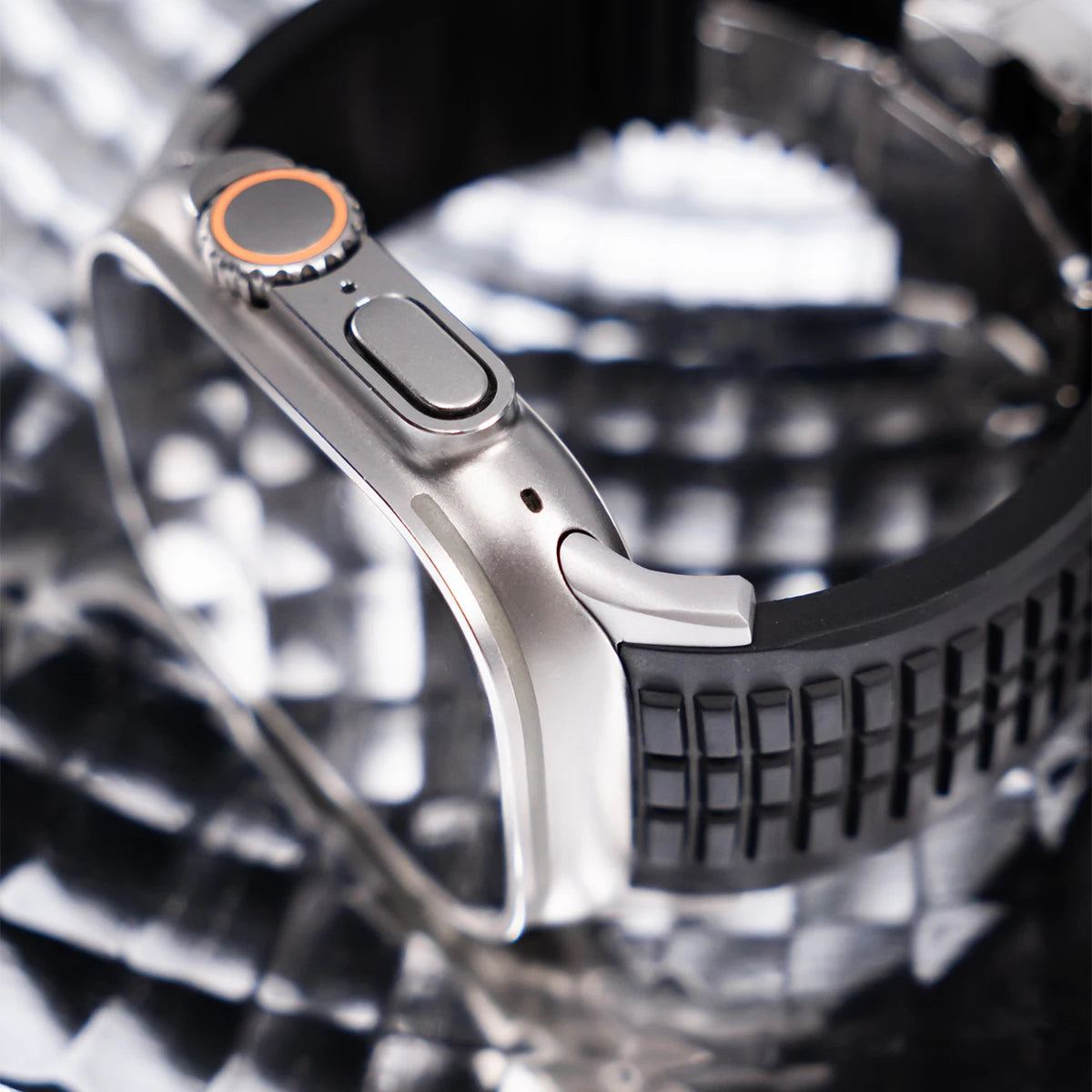 Sports Silicone Band Compatible with Apple Watch – Folding Clasp-Tivra-Viva Timepiece