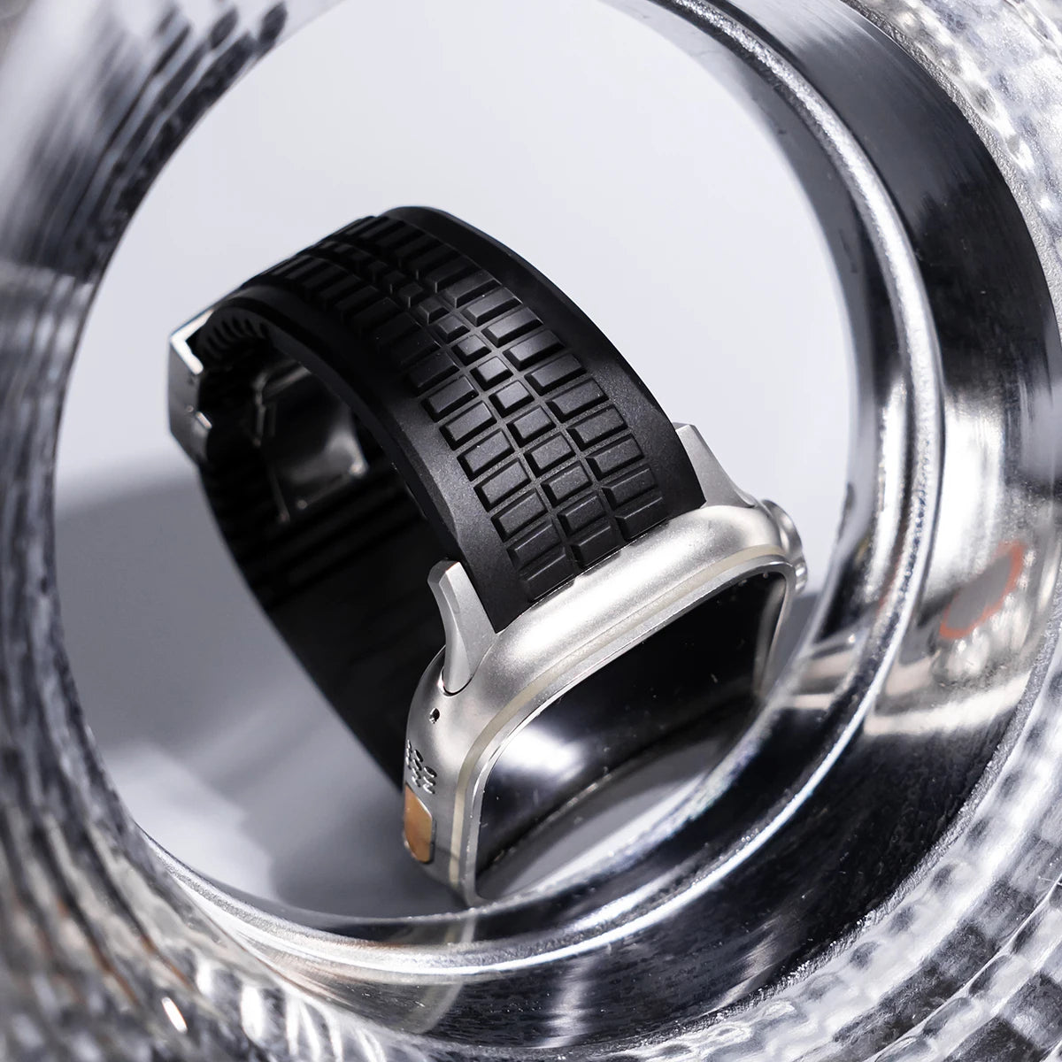 Sports Silicone Band Compatible with Apple Watch – Folding Clasp-Tivra-Viva Timepiece