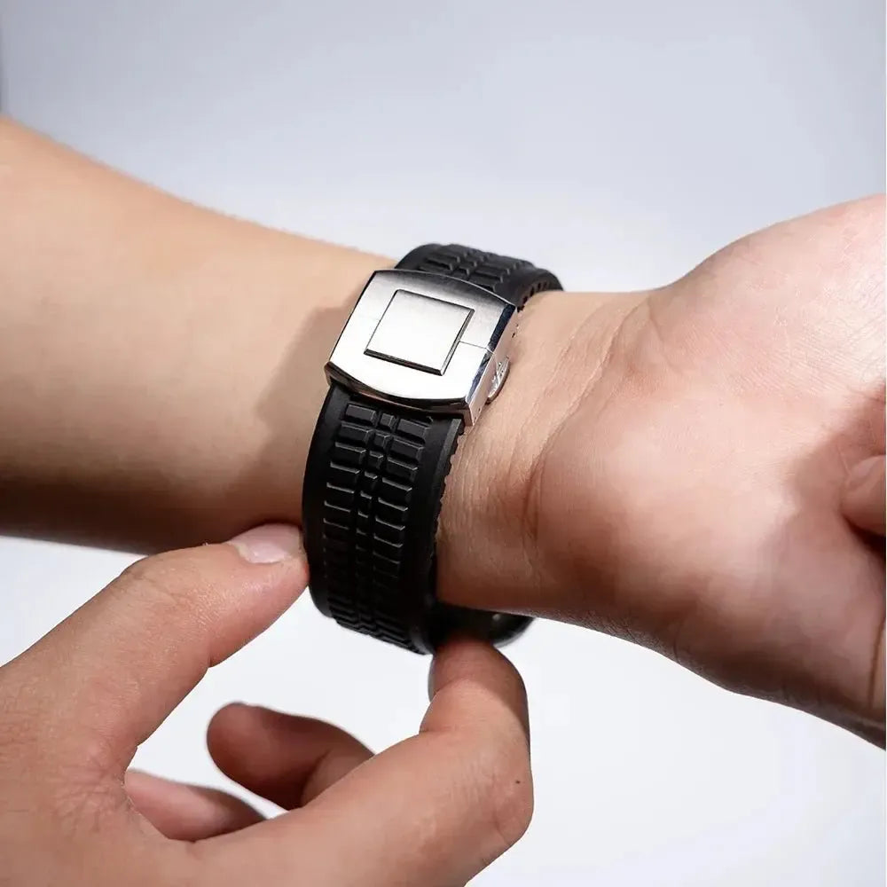 Sports Silicone Band Compatible with Apple Watch – Folding Clasp-Tivra-Viva Timepiece