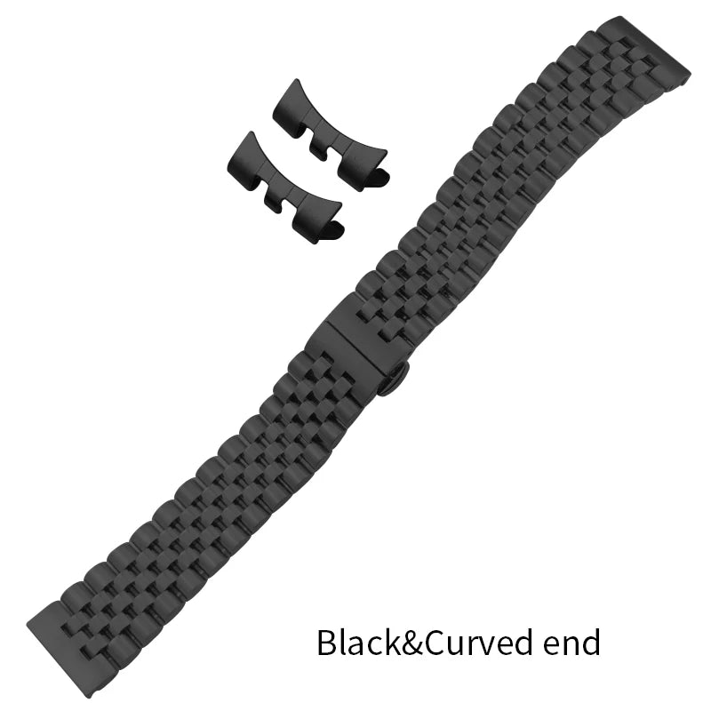 Stainless Steel Jubilee Bracelet 12mm–22mm – Straight / Curved End-ChronoCraft-Viva Timepiece