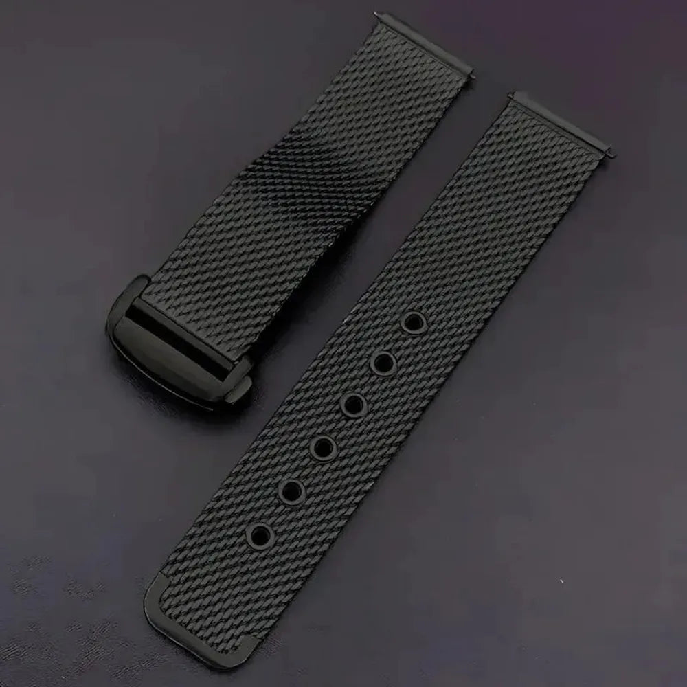 Stainless Steel Mesh Watch Strap Compatible with Omega Seamaster Diver 300-VivaStraps-Viva Timepiece