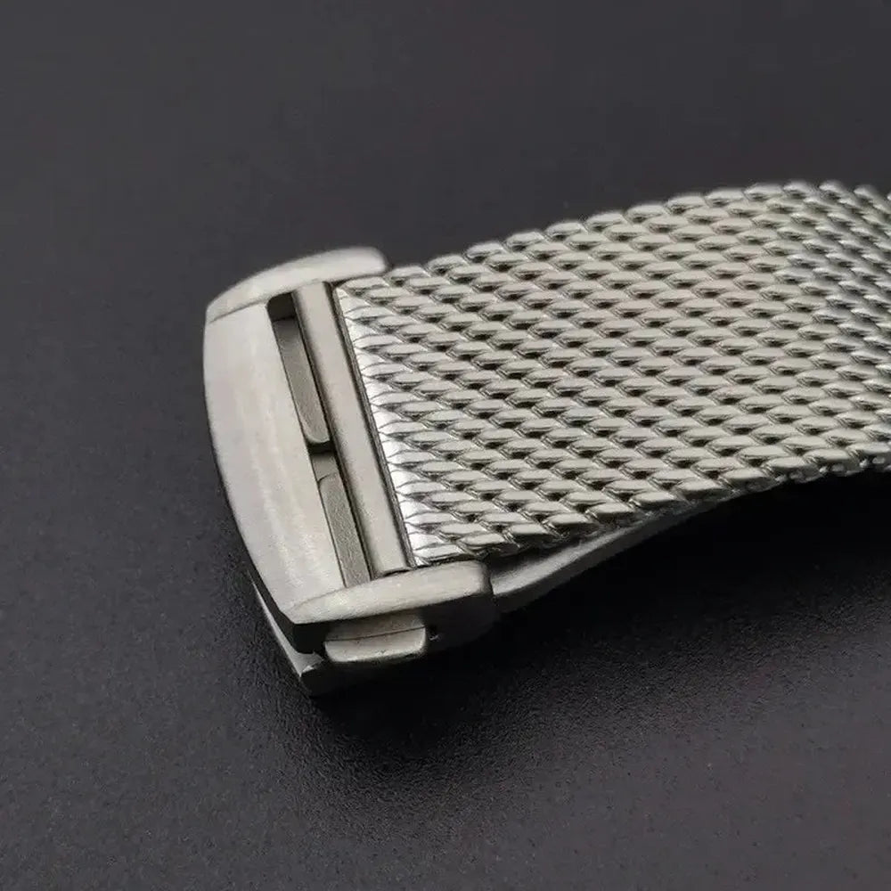 Stainless Steel Mesh Watch Strap Compatible with Omega Seamaster Diver 300-VivaStraps-Viva Timepiece