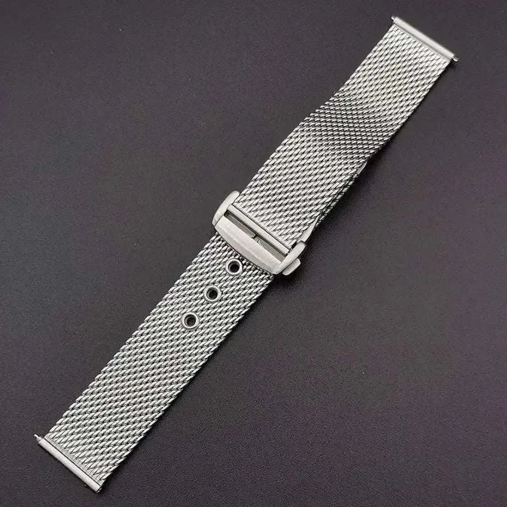 Stainless Steel Mesh Watch Strap Compatible with Omega Seamaster Diver 300-VivaStraps-Viva Timepiece