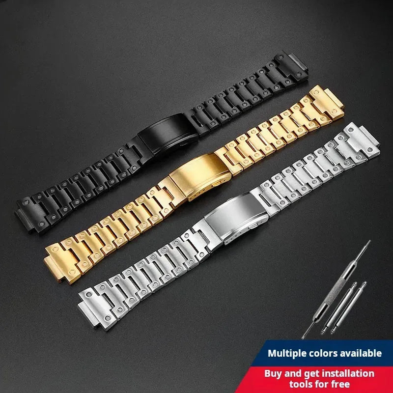 Stainless Steel Watch Band Compatible with GA-2100 / GA-2110 Series-ChronoCraft-Viva Timepiece