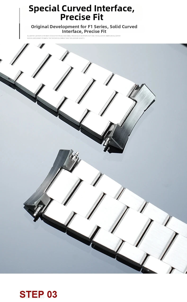 Stainless Steel Watch Bracelet 21.5mm – Compatible with TAG Heuer Formula 1 CAZ1010 CAZ1011