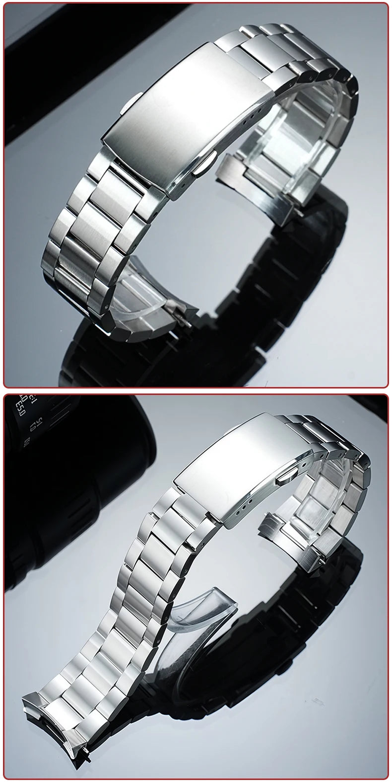 Stainless Steel Watch Bracelet 21.5mm – Compatible with TAG Heuer Formula 1 CAZ1010 CAZ1011
