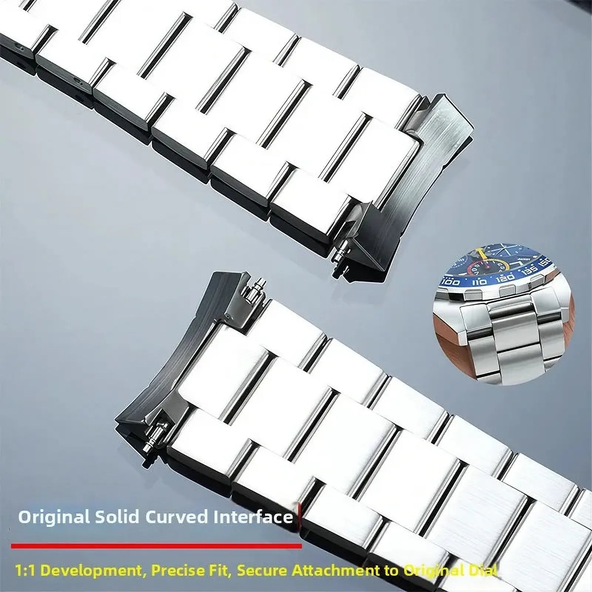Stainless Steel Watch Bracelet 21.5mm – Compatible with TAG Heuer Formula 1 CAZ1010 CAZ1011