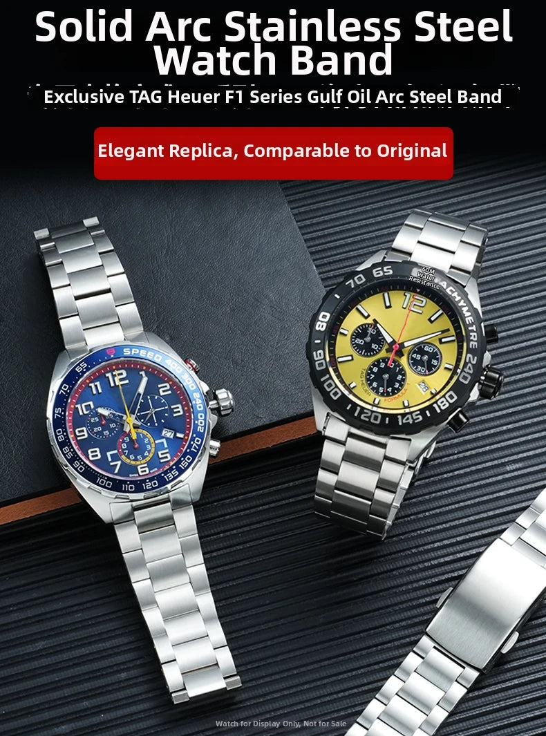 Stainless Steel Watch Bracelet 21.5mm – Compatible with TAG Heuer Formula 1 CAZ1010 CAZ1011