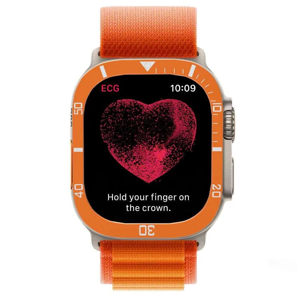 Tempered Glass Protective Bezel Frame for Apple Watch Ultra – 49mm Metal Cover-Tivra-Viva Timepiece