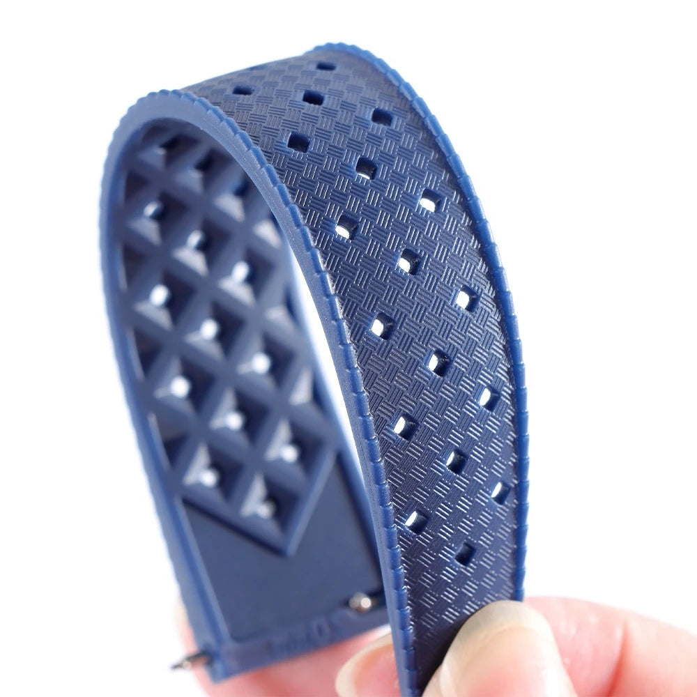 Tropical Silicone Rubber Watch Strap – Quick Release, 20mm / 22mm-VivaStraps-Viva Timepiece