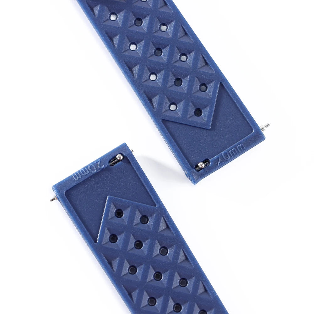 Tropical Silicone Rubber Watch Strap – Quick Release, 20mm / 22mm-VivaStraps-Viva Timepiece