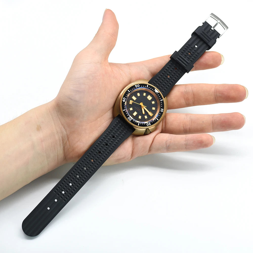 Waffle FKM Rubber Watch Strap – Quick Release, 20mm / 22mm-Straptique-Viva Timepiece