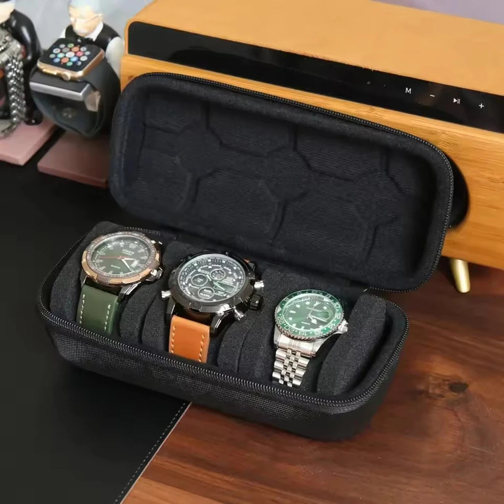 Waterproof EVA Watch Travel Case – Zipper Storage Organizer-VivaPort-Viva Timepiece