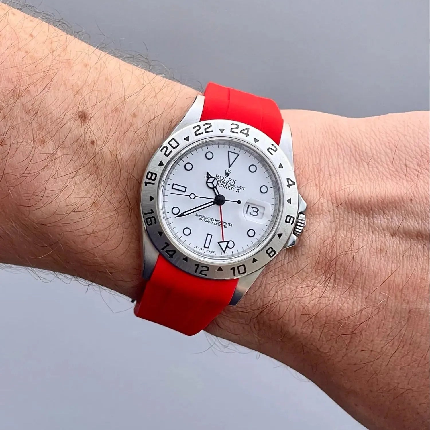 Curved-End Silicone Watch Strap with Butterfly Clasp – 20mm 21mm Integrated Fit-VivaStraps-Viva Timepiece