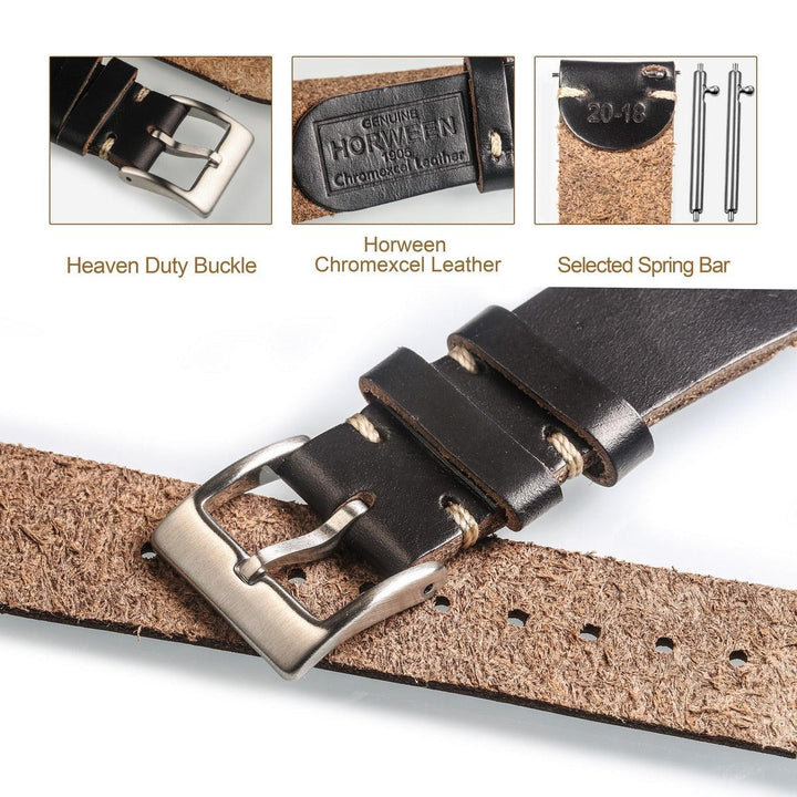 Hemsut Vintage Horween Horse Leather Quick Release Watch Straps - Watches Accessories - Hemsut - Viva Timepiece