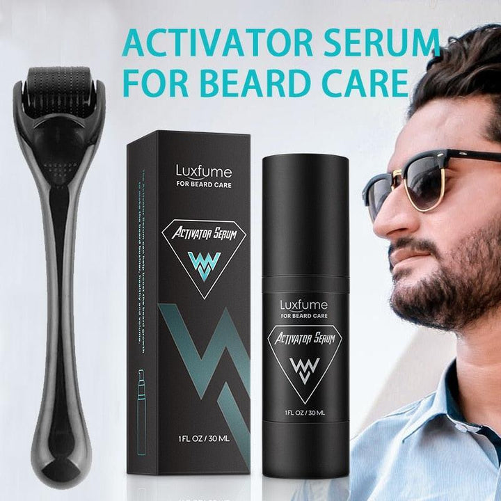 Luxfume Beard Roller Activator Serum Set Viva Timepiece