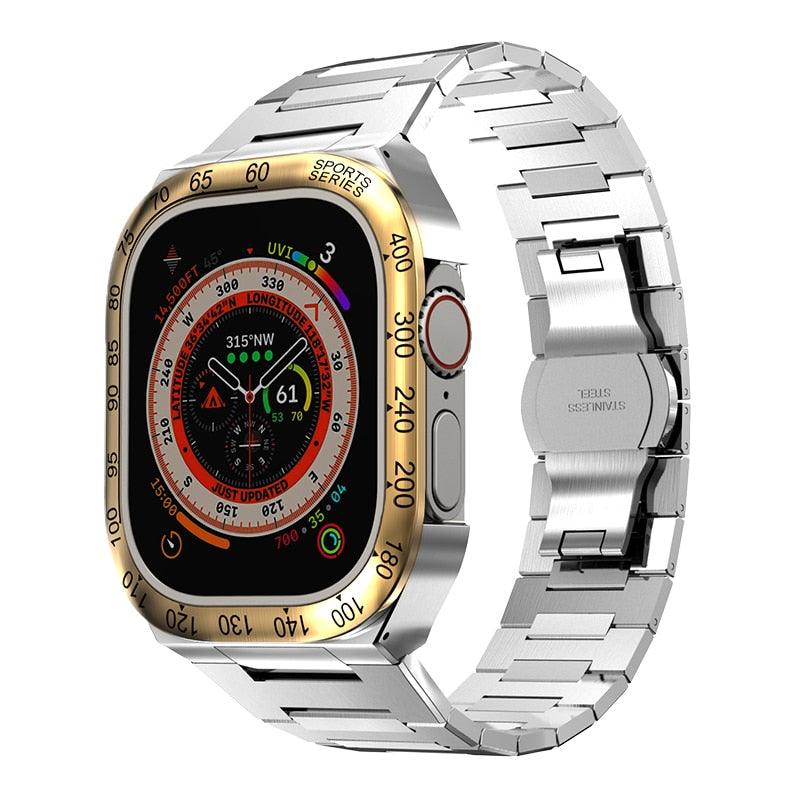 UA0049S Steel Luxury Cases For Apple Watch Ultra - Watch Accessories - Viva Timepiece - Viva Timepiece