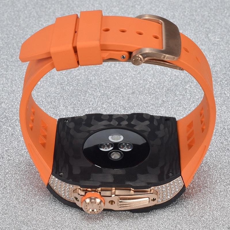 UC4559B Carbon Fiber Titanium Alloy Case for Apple Watch -  - Viva Timepiece - Viva Timepiece