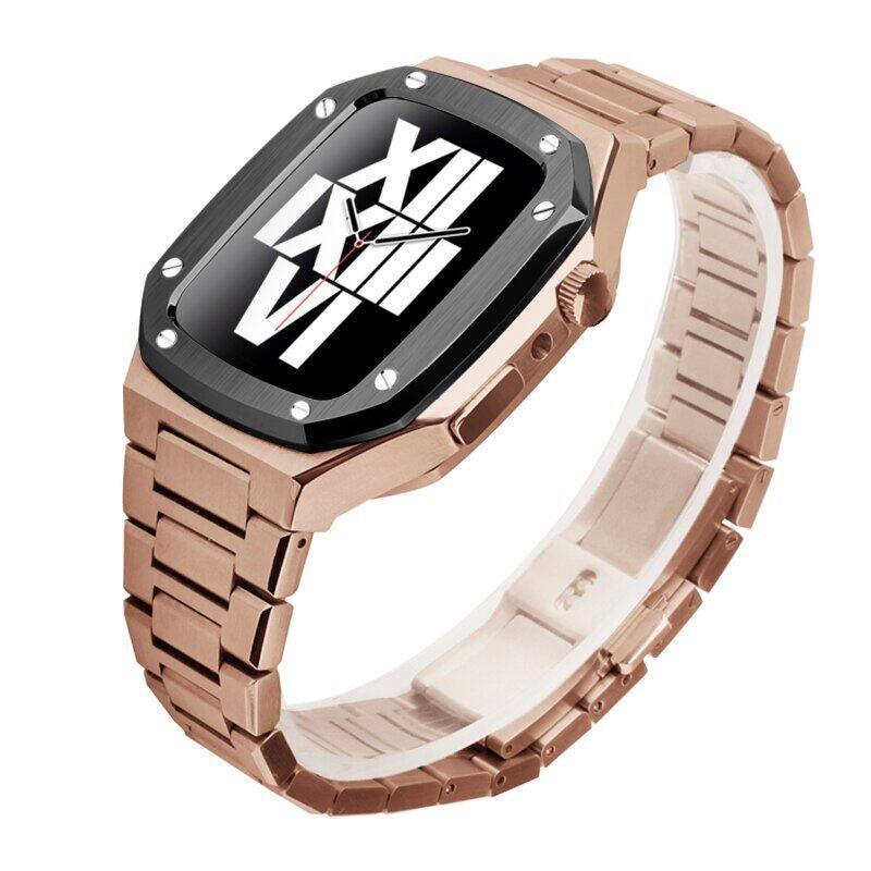 The Rowan Full Metal Rugged Apple Watch Case Viva Timepiece
