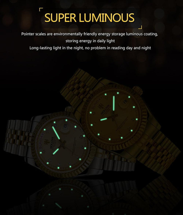 Holuns Jewels Day-Date Jubilee Quartz Homage Watches - Watches - Homage, Quartz - Viva Timepiece