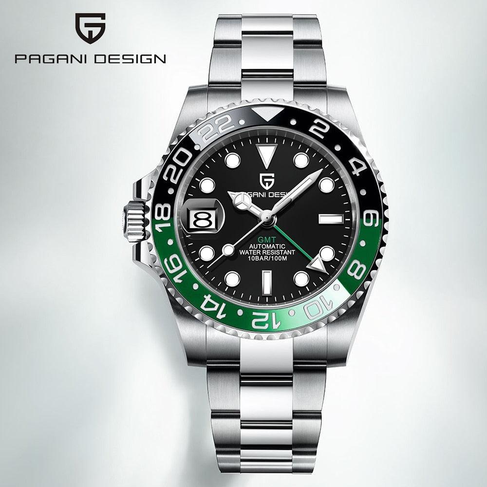 Pagani Design 2022 GMT Master II Sprite Left Handed - Watches - 40mm, gmt, Homage, men - Viva Timepiece