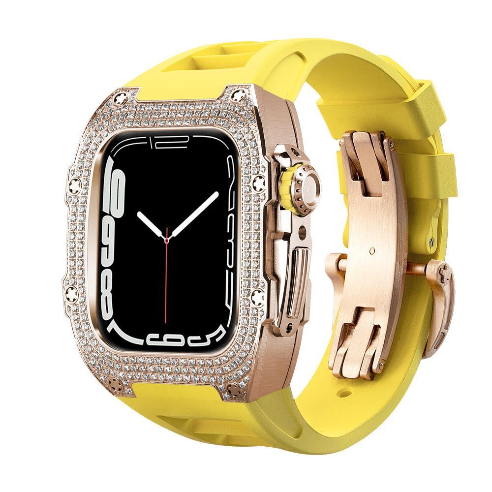 FP0445CZ Gem Stainless Steel Cases For Apple Watch 44/45 Series